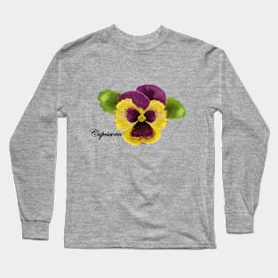 Capricorn Floral Zodiac Long Sleeve T-Shirt